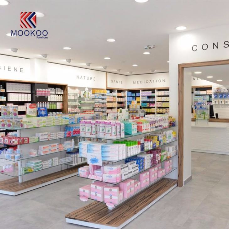 Retail Pharmacy Shop Interior Design Display Furniture