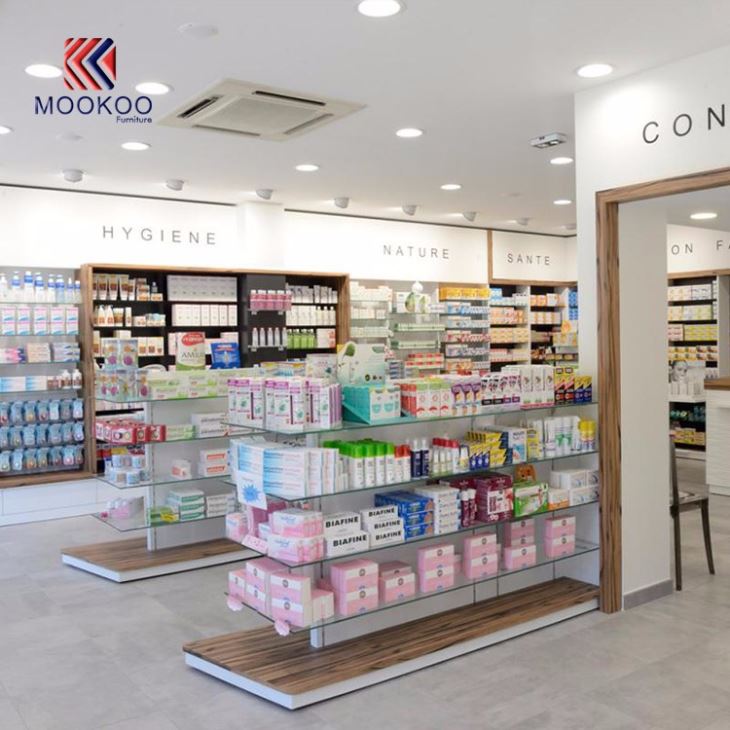 Retail Pharmacy Shop Interior Design Display Furniture